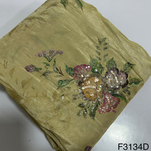 Embroidered Tissue Fabric-Fabric-F3134
